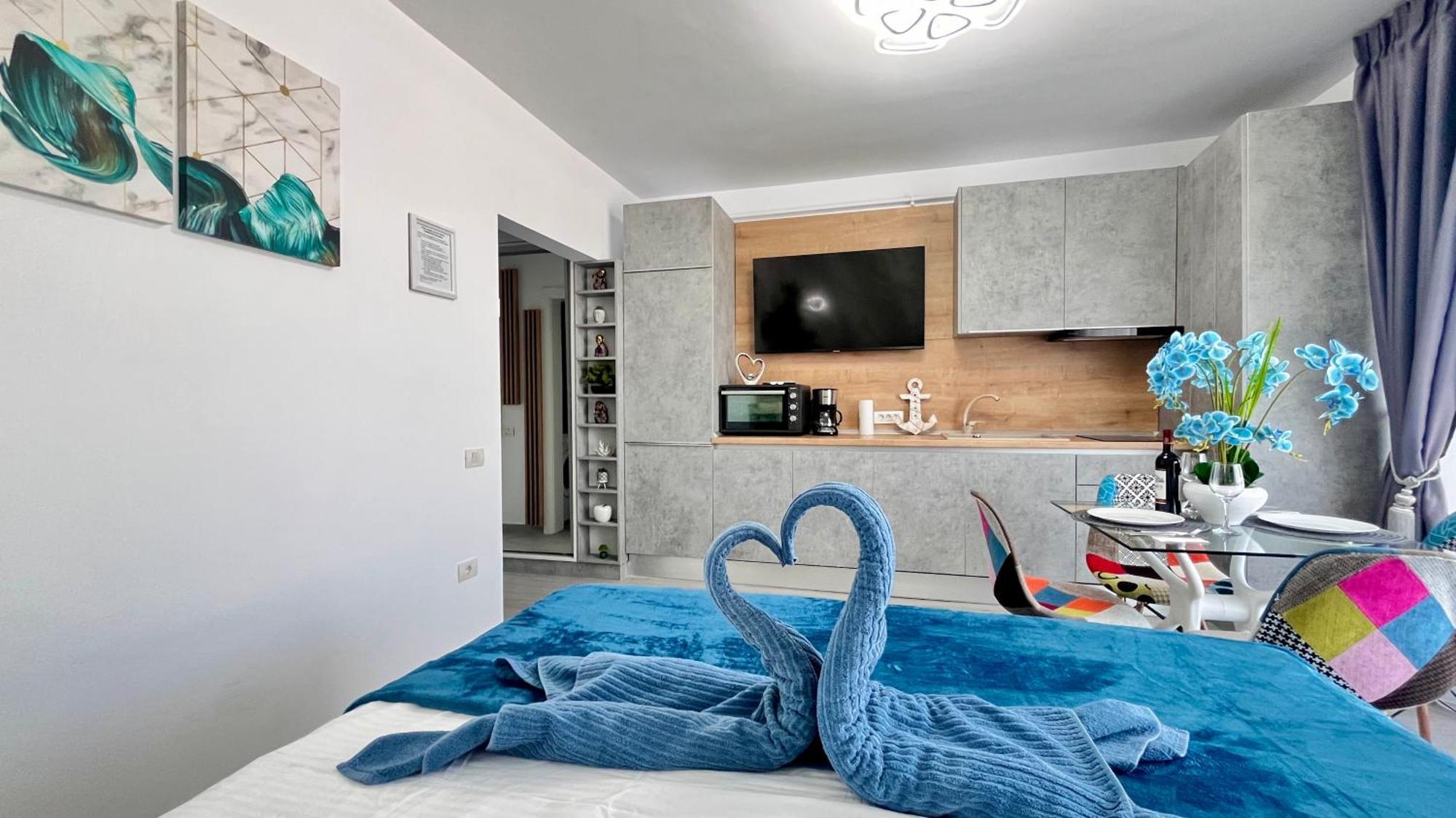 Cosmopolitan - Studio Pe Plaja Cu Vedere La Mare & Loc Parcare Gratis Navodari Exterior photo